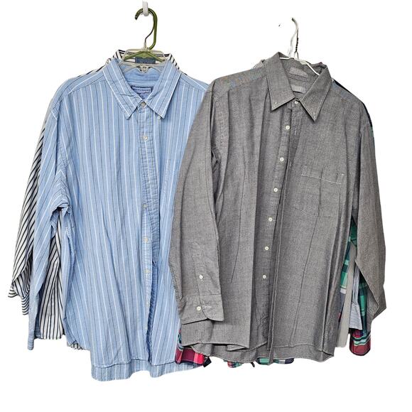 Saddlebred Long Sleeve Button Down Shirts Multicolor 7 Pieces Sets Men's Size XL - Picture 4 of 15